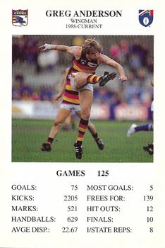 1994 The Great Footy Card Game #NNO Greg Anderson Front